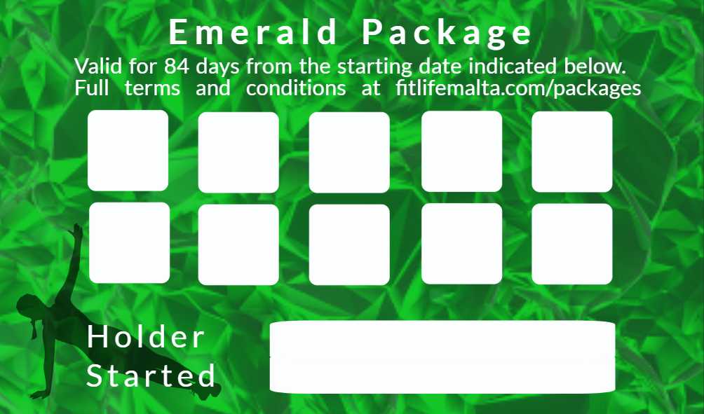 Fitness Classes in Malta. join our classes with the emerald 10-session package. Fitlifemalta packages