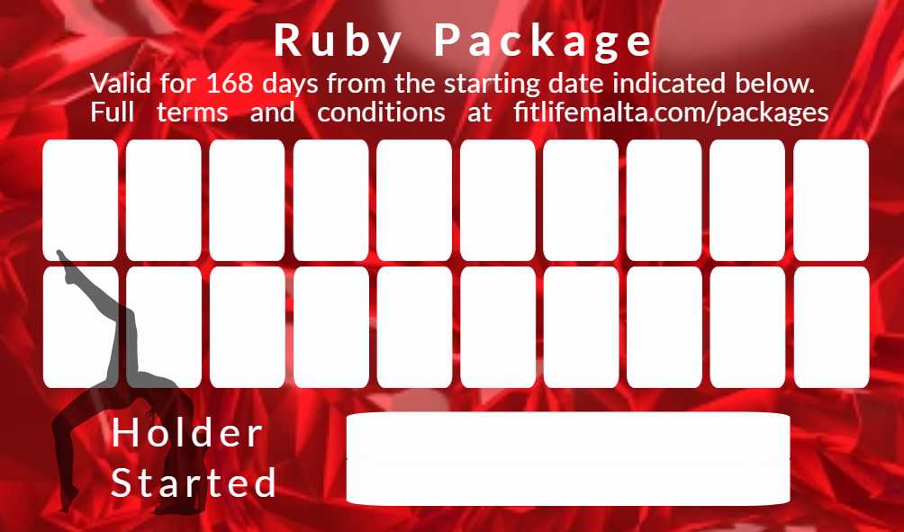 Fitness Classes in Malta. join our classes with the ruby 20-session package. Fitlifemalta packages